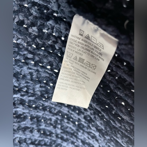 GILI Womens Open Duster Long  Cardigan Sweater Knit Fringe Soft Size L New - Picture 10 of 13